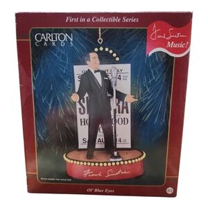 1999 Frank Sinatra Ol Blue Eyes Carlton Cards Musical “Christmas Waltz” Ornament